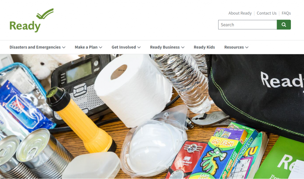 Ready.gov Website - Bug Out Bags